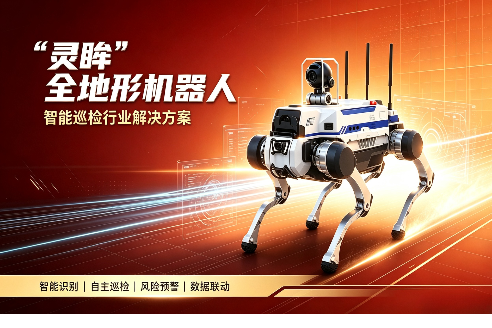 “灵眸”全地形机器人 智能巡检行业解决方案